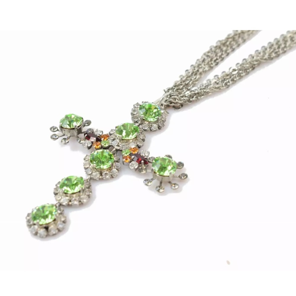 Dolce & Gabbana Choker Swarovski Stone Cross